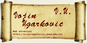 Vojin Ugarković vizit kartica